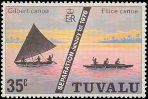 Tuvalu #16-18, Complete Set(3), 1976, Never Hinged