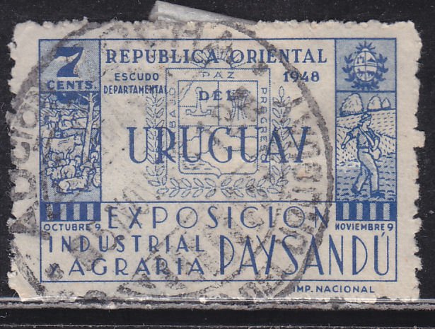 Uruguay 565 Arms of Paysandú 1948