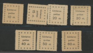Lithuania #13-19 Mint (NH)
