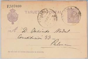 55952 - SPAIN - POSTAL HISTORY: POSTAL STATIONERY CARD  from POLLENSA  1921