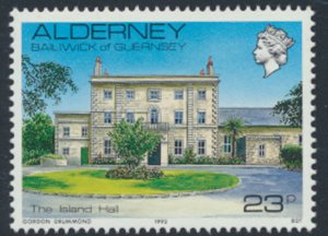 Alderney  SG A12c  SC# 44 Island Hall  1992 imprint  MNH  see scan