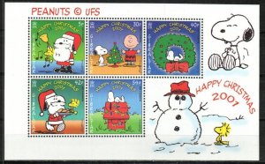 Gibraltar Stamp 894a  - 2001 Christmas-Peanuts characters