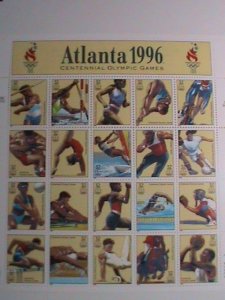 ​UNITED STATES-1996- SC#3068  SUMMER OLYMPIC GAMES-ATLANTA'96- MNH-SHEET VF