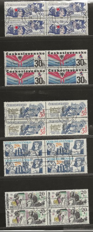 CZECHOSLOVAKIA SC# 2233-7 BK/4  FVF/CTO