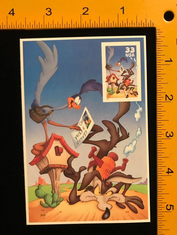 3392c Imperforate Pane of 1, Road Runner Souvenir Sheet