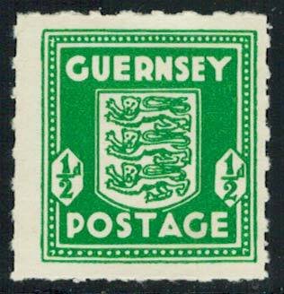 Guernsey Scott N1 Mint never hinged.