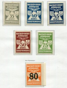 DENMARK LOVELY MNH COLLECTION FREIGHT STAMPS AND OTHER BACK OF THE BOOK SEE SCAN