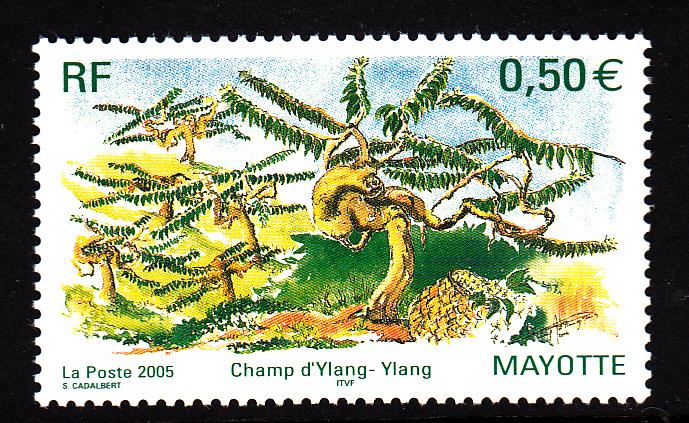 Mayotte MNH Scott #211 50c Ylang ylang trees