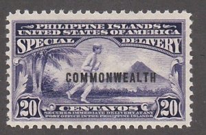 Philippines # E7, Special Delivery Messenger, Overprinted, Mint Hinged
