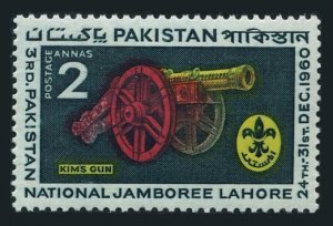 Pakistan 121 block/4,MNH.Michel 121 3rd National Scout Jamboree.Kim's Dun,1960.