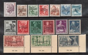 Switzerland #4010 - #4021 VF/NH Set