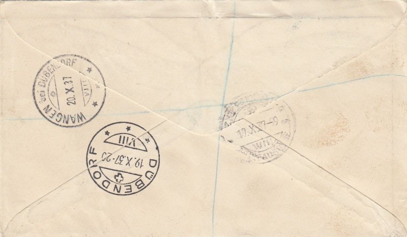 Ascension SG 35-7 FDC - 1937 Coronation Issue