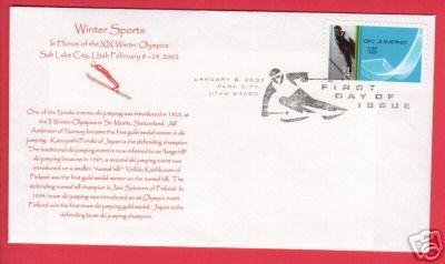 #3552 Winter Sports - JEP FIRST CACHET #3