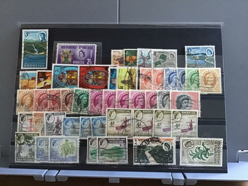 Rhodesia and Nyasaland used stamps   R24628