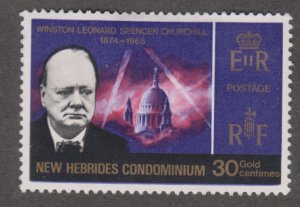 British New Hebrides 115 Churchill Memorial Issue 1966