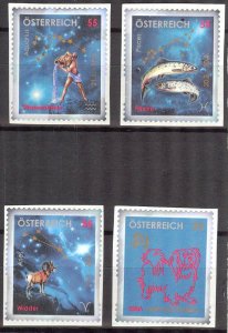 Austria 2006 Space Astrology Zodiac Year of Dog Mint No Gum on Paper