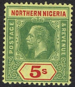 NORTHERN NIGERIA 1912 KGV KEY TYPE 5/-