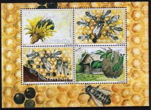 Slovenia 2001 Honey Bees Mi.B12 S/S MNH