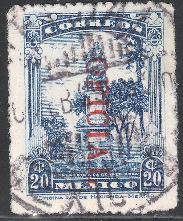 MEXICO O171, 20c OFFICIAL ISSUE, USED. F-VF. (302)