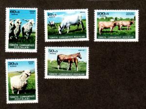 Turkey # B98-B102 Mint NH!