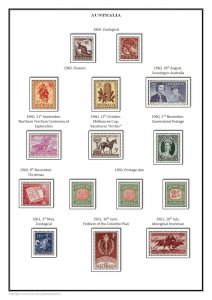 AUSTRALIA 1902 - 2020  PDF (DIGITAL) STAMP  ALBUM PAGES  (599 pages)