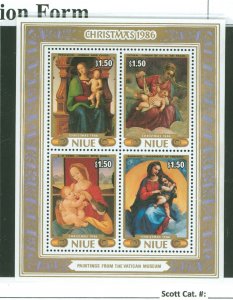 Niue #534 Mint (NH) Souvenir Sheet (Art)