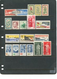 GERMANY DDR GDR Sc#492//B59 1959 Eleven Complete & Four Part Sets OG M & U