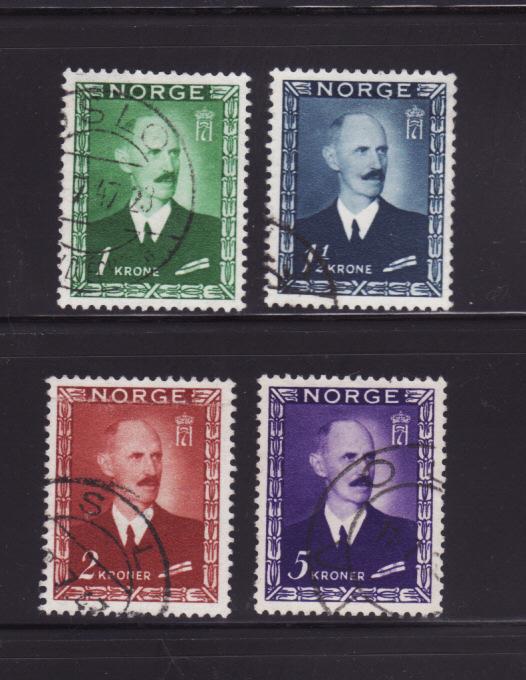 Norway 275-278 Set U King Haakon VII (A)