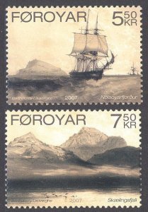 Faroe Islands 2007 Scott #481-482 Mint Never Hinged