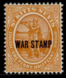 ST KITTS-NEVIS GV SG23, 1½d orange, NH MINT.