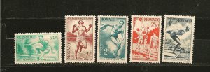 Monaco SC#204-208 Olympics 1948 Mint Hinged