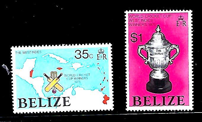 Belize set Scott #381-2, unused, never hinged