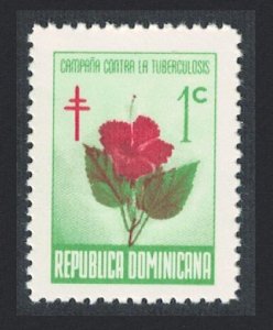 Dominican Rep. Hibiscus Tuberculosis Relief Fund 1966 MNH SG#963