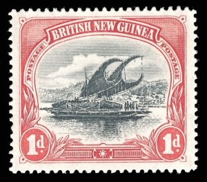 Papua 1901 Lakatoi 1d black & carmine MLH. SG 10. Sc 2.