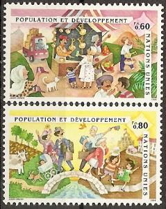 UN-Geneva  258-59 MNH 1994 Popuiation and Development