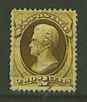 US #146, used, Blue cnl, Cat=$20.00