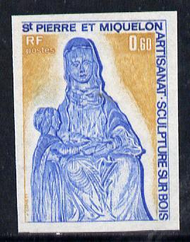 St Pierre & Miquelon 1975 Handicrafts 60c (Wood Carvi...