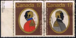 Canada.  Canadian Colnels SC 819-20 se-tennant horizontal...