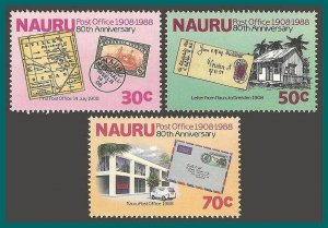 Nauru 1988 Post Office, MNH 347-349,SG362-SG364