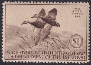 #RW7 Mint OG, XF (CV $115 - ID34618) - Joseph Luft