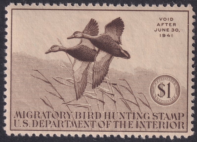 #RW7 Mint OG, XF (CV $115 - ID34618) - Joseph Luft