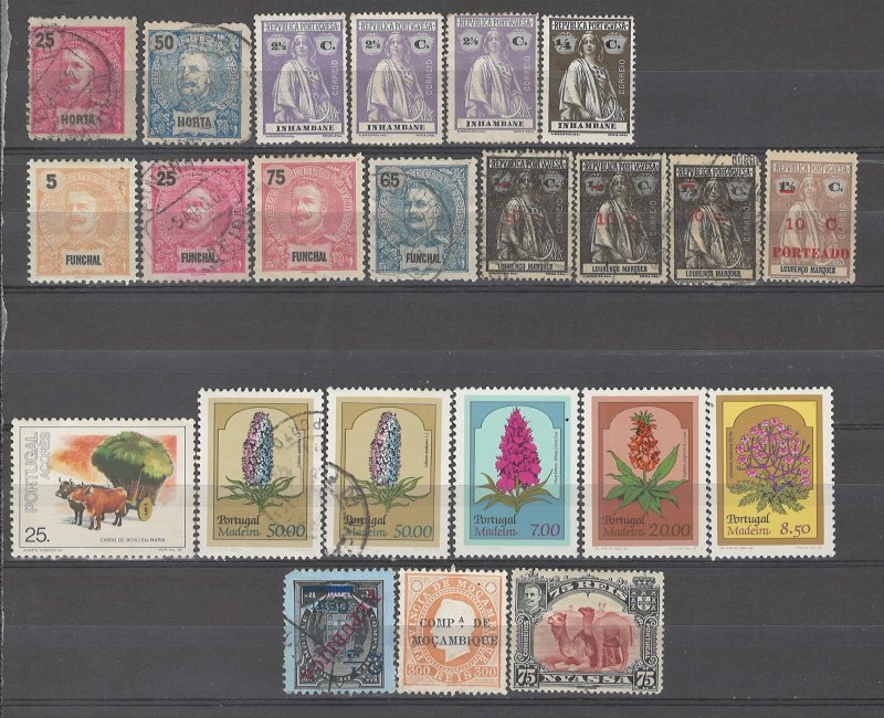 COLLECTION LOT # 3821 PORTUGESE COLONIES 23 STAMPS 1897+ CV+$20