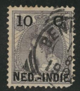 Netherlands Indies  Scott 31 used 1900 Surcharged