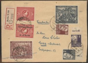 Germany SBZ Soviet Zone Cover Foreign to Austria Censored Berlin Graz 107822