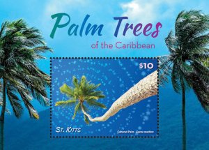 SAINT KITTS 2015 - PALM TREES OF THE CARIBBEAN STAMP SOUVENIR SHEET - MNH