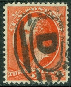 EDW1949SELL : USA 1887. Scott #214 XF, Used Truly Beautiful w/deep color Cat $55