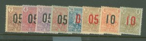 French Guinea #55-62 Unused