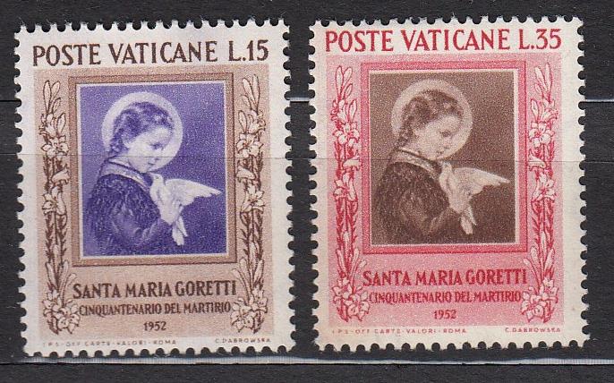 Vatican City - 1953 St.Maria Goretti Sc# 156/157 - MNH (1664)