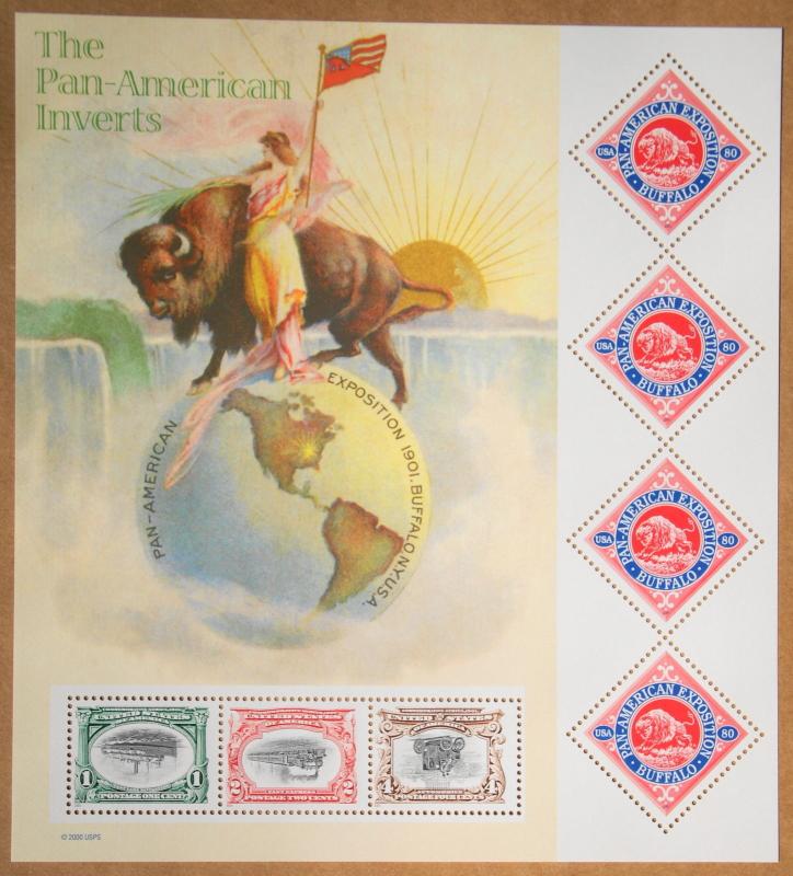 2001 sheet Pan American Inverts Sc# 3505