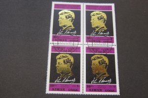 Ajman 1968 Sc 325 John F. Kenned CTO BLK(4) set FU